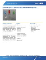 Screen Master® 4-mm Oval LEDs: C4SMA-RGY/GGY/BGY
