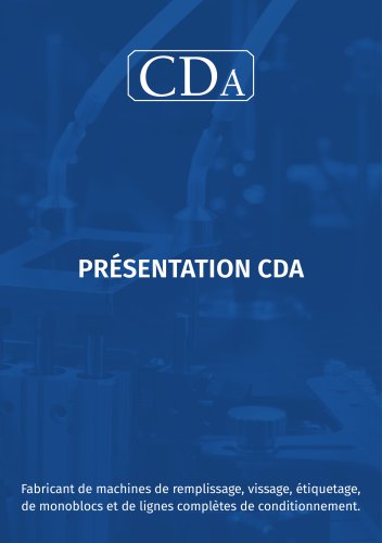 Pr&eacute;sentation CDA