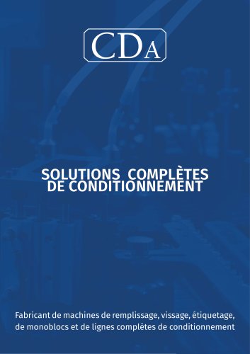 Solutions complètes de conditionnement