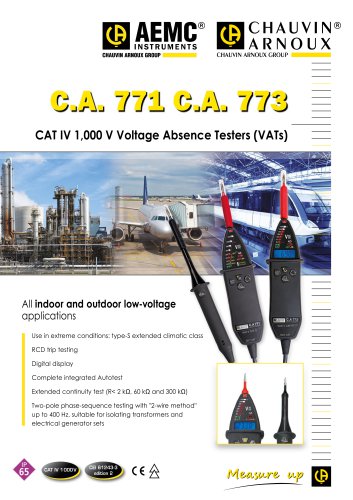 C.A. 771 and C.A. 773 Brochure