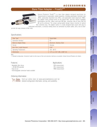 Bare Fiber Adapter