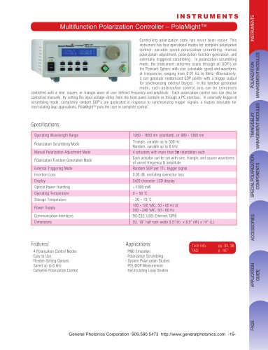 Multifunction Polarization Controller