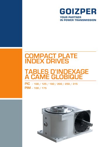 PIC-PIM Plateaux Intermittents Compacts Catalogue - Goizper Industrial