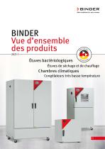 BINDER Vue d’ensemble des produits