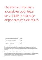 Chambres Climatiques Accessibles WIC-2