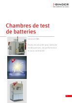 Chambres de test de batteries - 1