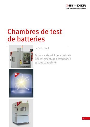 Chambres de test de batteries