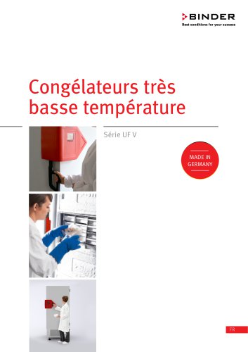 Congélateurs très basse température  Série UF V