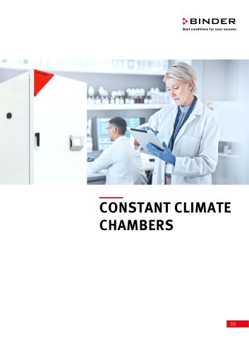 Constant climate chambers