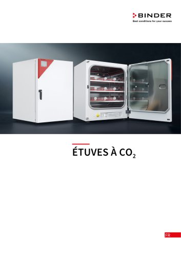 Étuves bactériologiques à CO₂  Séries CB-S | CB | CBF