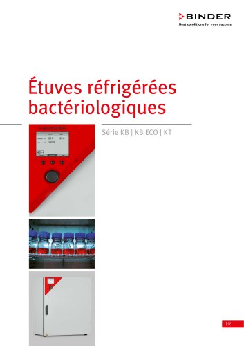 Étuves réfrigérées bactériologiques