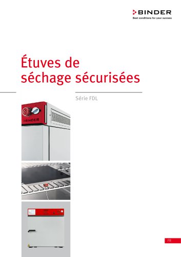 Étuves de séchage sécurisées  Série FDL