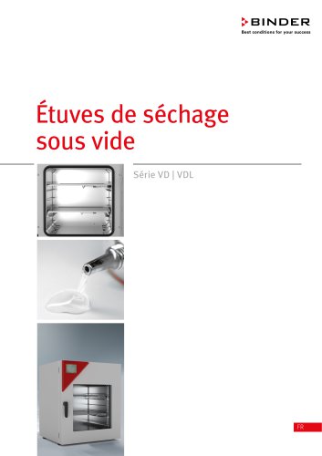 Étuves de séchage sous vide