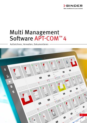 Multi Management Software APT-COM™ 4  Record, manage, document