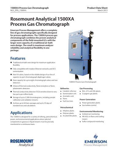 1500XA Gas Chromatograph