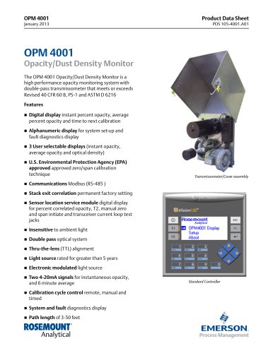 OPM 4001 Opacity/Dust Density Monitor