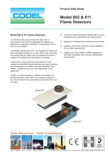   Model 602 and 611 - Flame Detector