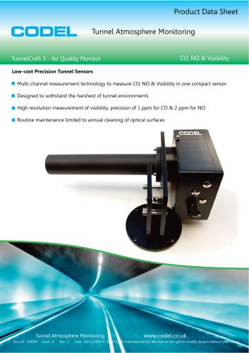 TunnelCraft 3 CO/NO/VIS Tunnel Sensor