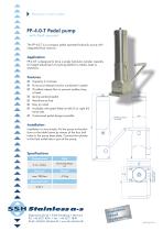 FP-4.0-T Pedal pump