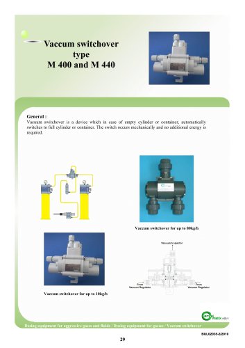 Vacuum switchover M 400