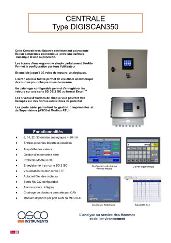 CENTRALE Type DIGISCAN350