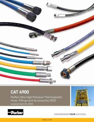 CAT 4900 Parflex Ultra High Pressure Thermoplastic  Hose, Fittings and Accessories 2022