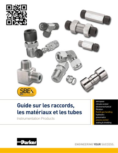 Guide sur les raccords,  les matériaux et les tubes