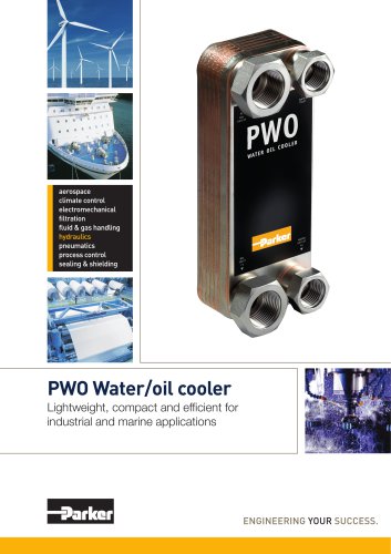 PWO Water/oil cooler