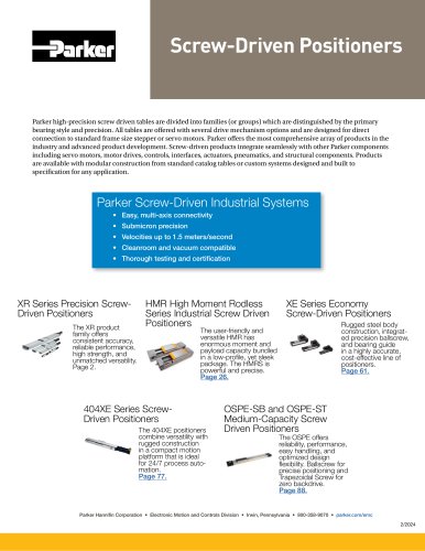 Screw-Driven Positioners