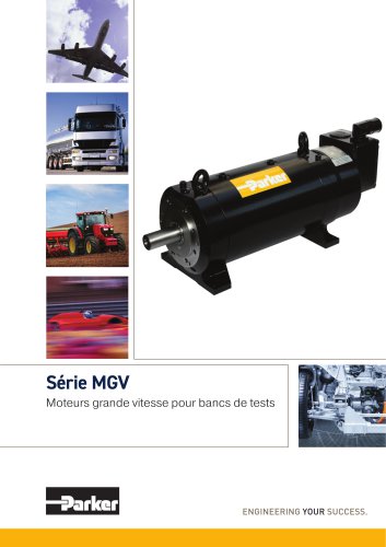 Série MGV Moteurs grande vitesse pour bancs de tests