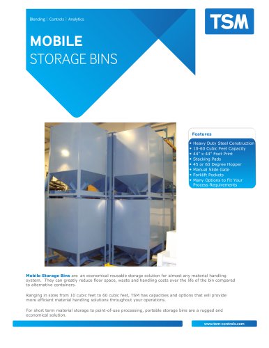 Mobile Storage Bin