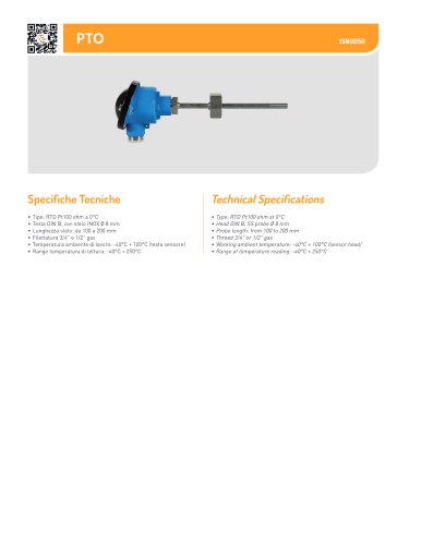 PTO Temperature sensor