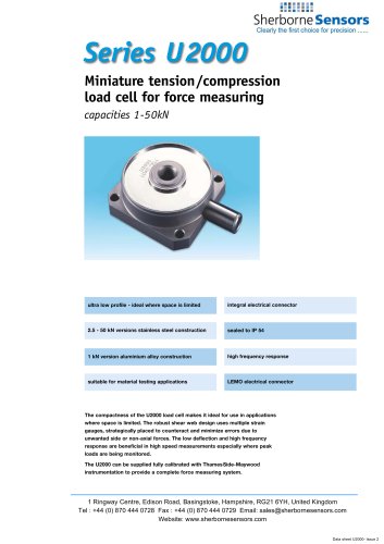 Sherborne Sensors U2000 Series Universal Force Transducers