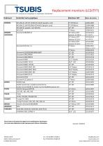 liste de références LCD/TFT replacement - 8