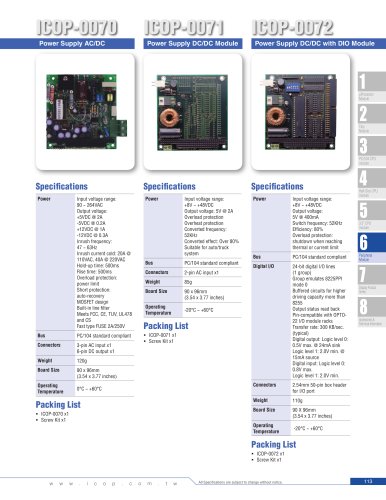 ICOP-0070  PC/104 Power Supply