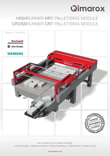 HIGHRUNNER HR7 PALLETISING MODULE / CROSSRUNNER CR7 PALLETISING MODULE