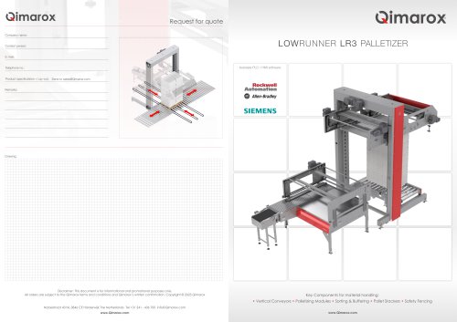 LOWRUNNER LR3 PALLETIZER