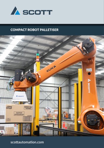 Compact robot palletiser