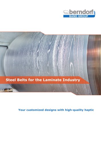 Texured steel belts for the laminate industry