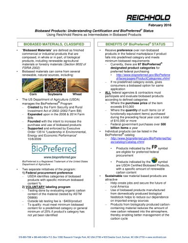 BioiPreferred® Guideline