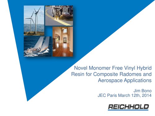 Novel Monomer Free Vinyl Hybrid Resin for Composite Radomes and Aerospace Applications