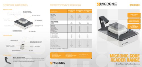 MICRONIC CODE READER RANGE