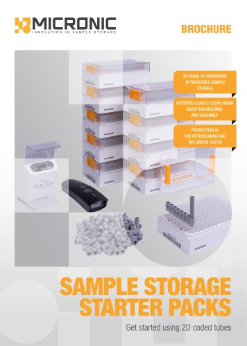 SAMPLE STORAGE STARTER PACKS