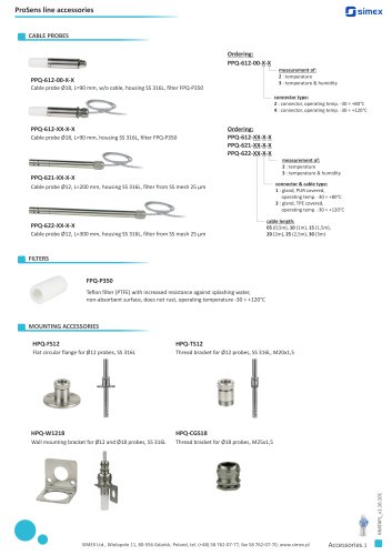 ProSens line accessories brochure