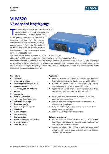 VLM320 Datasheet