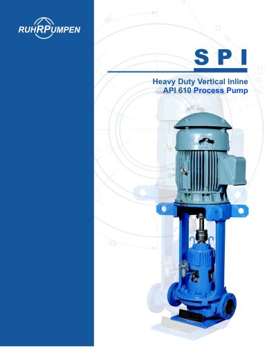 Heavy Duty Vertical Inline API 610 Process Pump.