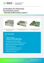 Controllers for Passively Q-switched Lasers - Standard Microchip Lasers -