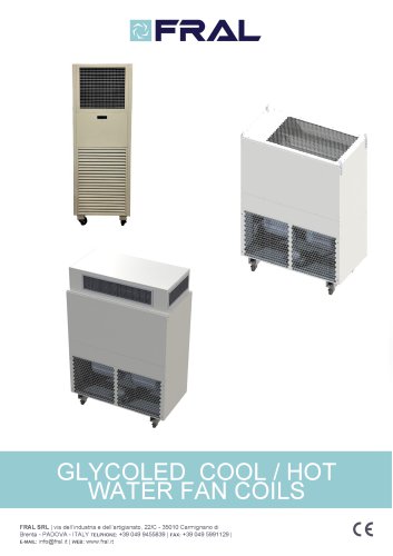 GLYCOLED COOL / HOT WATER FAN COILS