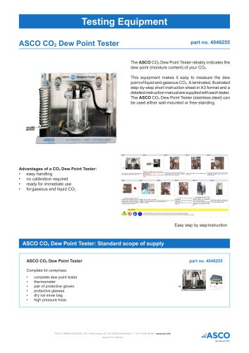 CO2 Dew Point Tester