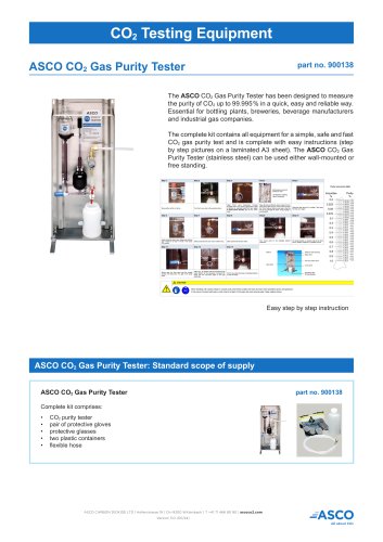 CO2 Gas Purity Tester